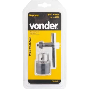 Mandril Profissional Plus 10mm 3/8'' Rosca 3/8'' - 66.70.100.380 - Vonder - Imagem 3