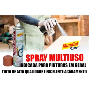 Spray de Tinta Mundial Prime Metalica Cobre 400ml - Imagem 3