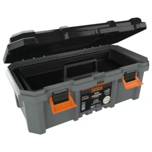 Caixa de Ferramentas Tática 18,3'' Preta e Cinza