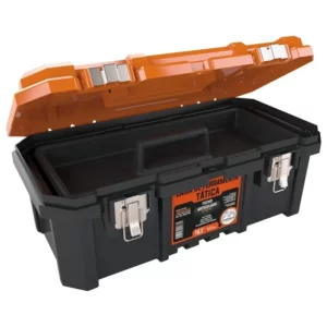 Caixa de Ferramentas Tática 18,3'' Preta e Laranja - Imagem 1