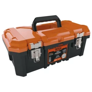 Caixa de Ferramentas Tática 18,3'' Preta e Laranja - Imagem 2