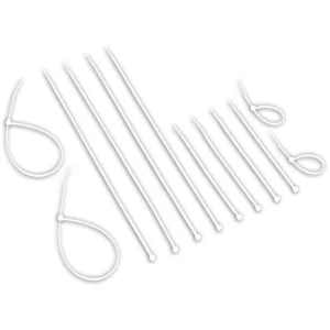 Abraçadeira Nylon Brasfort 3,6mm X 200mm Branco 100 Peças 8631 - Brasfort