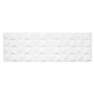 Revestimento Esmaltado Retificado Plier Acetinado Branco 30x90cm