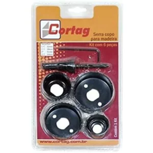 Jogo de Serra Copo para Madeira 6 Peças - Cortag - Imagem 1
