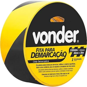Fita Adesiva para Demarcação 48 X 30 M Zebrada, Vonder Vdo2232 - Imagem 2
