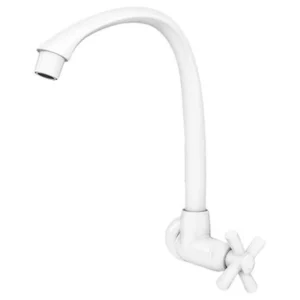 Torneira para Cozinha Parede Bica Alta Móvel Cross Branca 1/2" - Imagem 2
