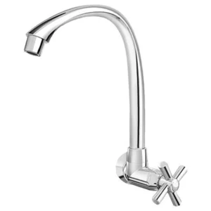 Torneira para Cozinha Parede Bica Alta Móvel Cross Branca 1/2" - Imagem 3