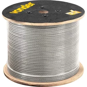 Cabo de Aco Galvanizado, Alma de Fibra, 2,38 Mm 3/32, 6 X - Imagem 2