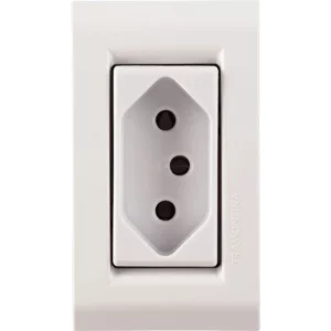 Conjunto para Móvel 1 Tomada 2p+t 20 a Liz Branca - Tramontina