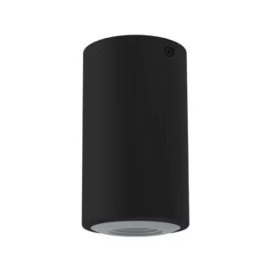 Plafon Sobrepor Cannon Par 20 Preto Fosco