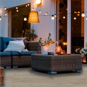 Porcelanato Acetinado Retificado Up Zara Externo Bege 72x72cm - Imagem 4