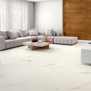 Porcelanato Acetinado Retificado Up Carrara Gold Branco Mármore 72x72cm - Imagem 4