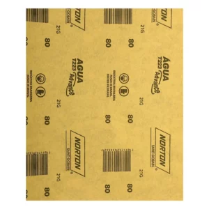 Folha de Lixa água T223 Grão 80 - Norton