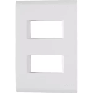 Placa 2 Postos Afastados 4x2 Liz Branco - Tramontina