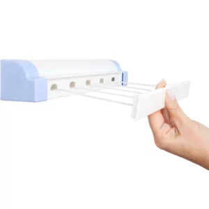 Varal Automático em Poliestireno com 5 Cordas de 4,1 Metros Branco - Imagem 4