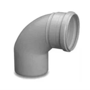 Curva 90° Curta para Esgoto 100mm Branca - Imagem 1