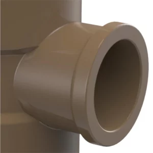 Tê de Redução 90° Soldável 25x20mm Marrom - Imagem 3