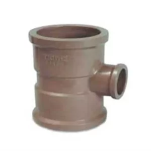 Tê de Redução 90° Soldável 50x25mm Marrom - Imagem 1