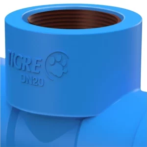 Tê 90° Soldável com Bucha de Latão 1/2''x20mm Azul - Imagem 2