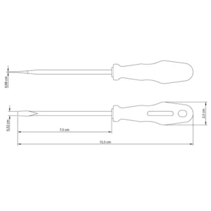 Chave de Fenda Ponta Chata 1/8x3'' Amarela - Imagem 6