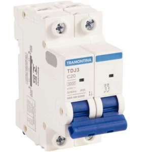 Minidisjuntor Tdj3 Curva C 2p 20a 3 Ka - Tramontina