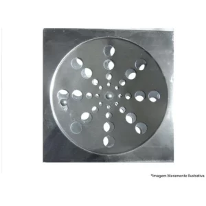 Grelha Aço Inox Overtime com Fecho Quadrado 15cm - Imagem 1