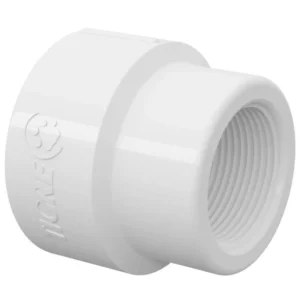 Luva com Rosca 3/4x1/2'' Branca - Imagem 1