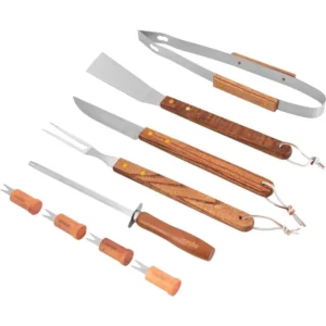 Jogo de Utensílios para Churrasco, em Aço Inox, com 10 Peças Vonder - Imagem 3