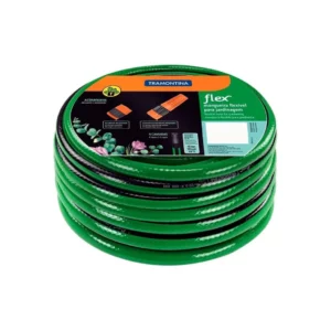 Mangueira Tramontina Pvc C/engate e Esguicho Flex 15m Verde - Imagem 1