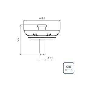 Tampa de Válvula Tramontina Econômica 3 1/2" em Aço Inox e Polipropileno para Pias Cubas e Tanques 94510025 - Imagem 3