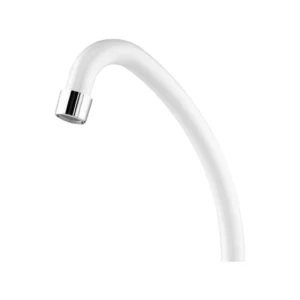 Torneira para Cozinha Parede Bica Móvel Alta Branca Foz Viqua - Imagem 3