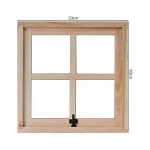 Janela Quadrada Basculante 50x50cm Maximar Rondosul Natural - Imagem 3