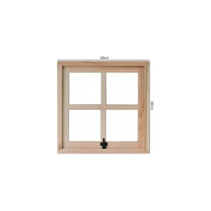 Janela Quadrada Basculante 60x60cm Maximar Rondosul Natural - Imagem 3