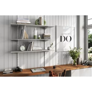 Prat.k Trilho Branco 150cm para Suporte de Prateleira - Versatilidade e Resistência - Imagem 3