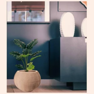 Vaso Ondulado Redondo 32 (37l) Cor Areia Nutriplan - Imagem 5