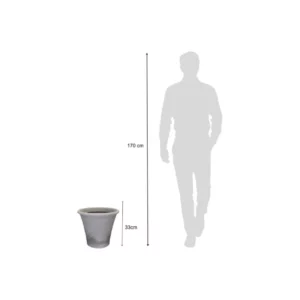 Vaso Siena 37 Cimento Queimado - Imagem 4