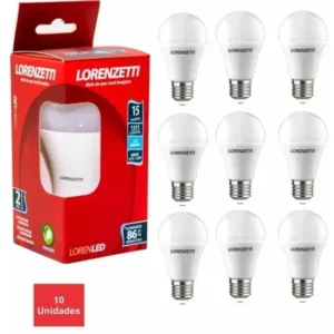 Kit com 10 Lâmpadas Led Bulbo 4,5w Branca - Lorenzetti - Imagem 1