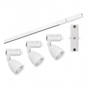 Kit 3 Spots Led com Trilho 6w Autovolt 6500k Branco - Imagem 1