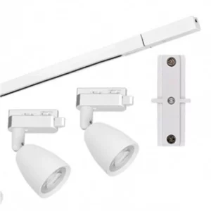Kit 3 Spots Led com Trilho 6w Autovolt 6500k Branco - Imagem 2