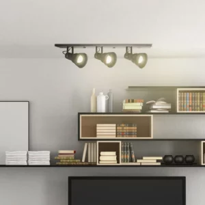 Spot Taschibra Linear Hol 3xe27 Preto Fosco - Imagem 2