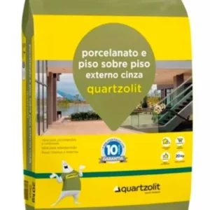 Cimento Cola Piso Sobre Piso Externo 20kg Quartzolit - Imagem 1