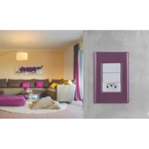 Placa 3 Postos 4x2 Purpura - Imagem 2