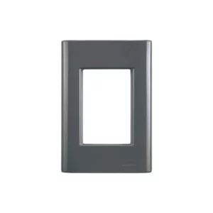 Placa 3 Postos 4x2 Cor Grafite Tramontina - Imagem 1