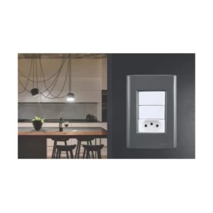 Placa 3 Postos 4x2 Cor Grafite Tramontina - Imagem 4