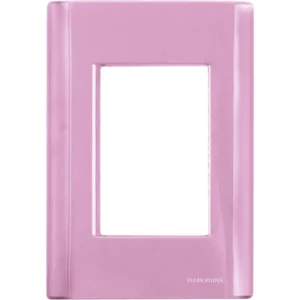 Placa 3 Postos 4x2 Cor Rosa Tramontina - Imagem 1