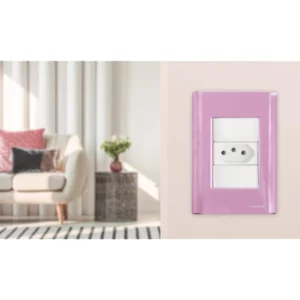 Placa 3 Postos 4x2 Cor Rosa Tramontina - Imagem 3