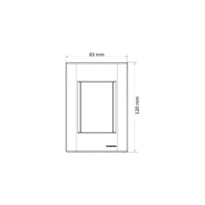 Conjunto 4x2 com 1 Tomada Tv/sat Coaxial Tramontina Giz Branco - Imagem 4