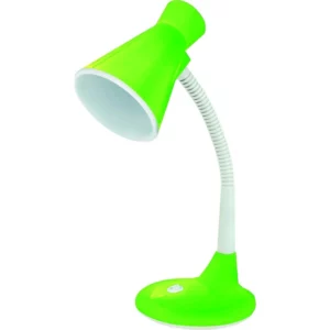 Luminaria Mesa E27 Taschibra Tlm 03 Verde 15.0 Produzida em Plástico com Soquete de Porcelana, Corpo da Luminária Articulável