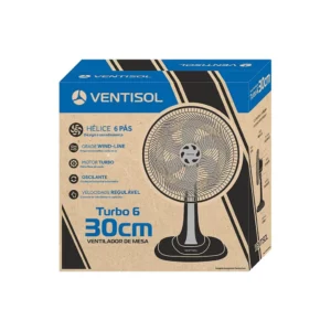 Ventilador de Mesa Oscilante, Turbo 6 Pás Premium, Azul, 30cm, 220v Ventisol - Imagem 4