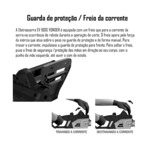 Vonder, Eletrosserra de 14", 1.600 W, 220 V~, Ev 1600. - Imagem 4